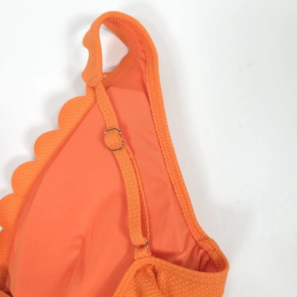 NWT Kate Spade One Piece Swimsuit Satsuma Orange S9B428A‎ Size S
